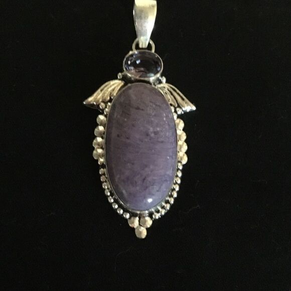 NWOT Sterling Silver Charoite Pendant - Picture 6 of 13